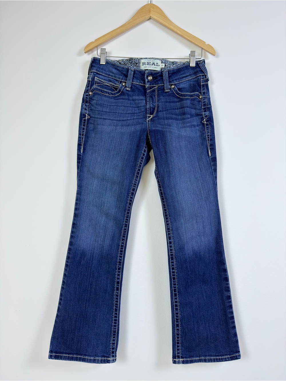 Ariat REAL Denim Spitfire Boot Cut Jeans Women’s  Blue Stretch Western